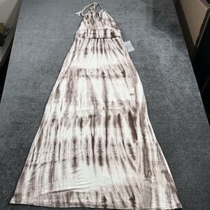 Felicity & Coco Shafter Women's Size Medium Tie Dye Jersey Halter Maxi Dress